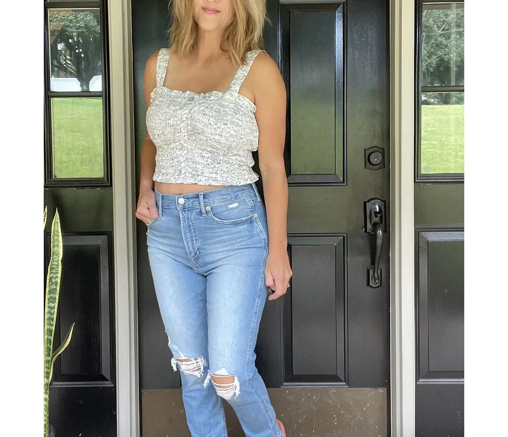 Smocked Crop Top